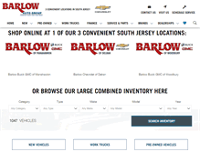 Tablet Screenshot of barlowautogroup.com
